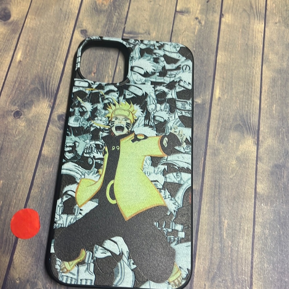 5for$10 iPhone 14 Plus Phone case Anime Naruto Uzumaki Manga background case NWT